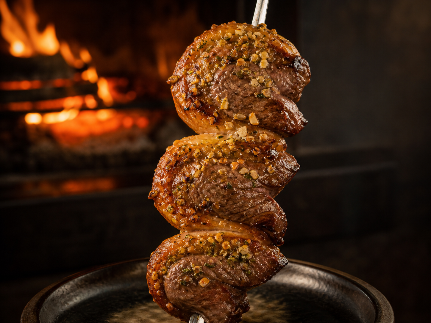 Corte de carne Picanha al Ajo en Bossa Grill